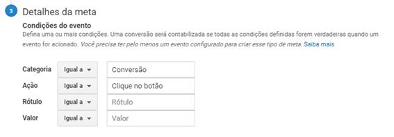 Imagem de como ficará a meta ao final do processo
