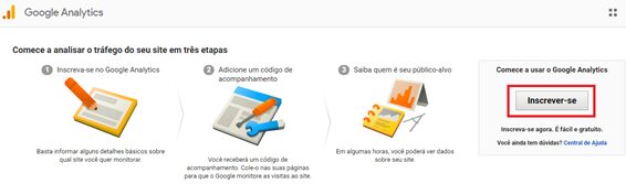 Lá você deverá clicar no botão “Inscrever-se”.