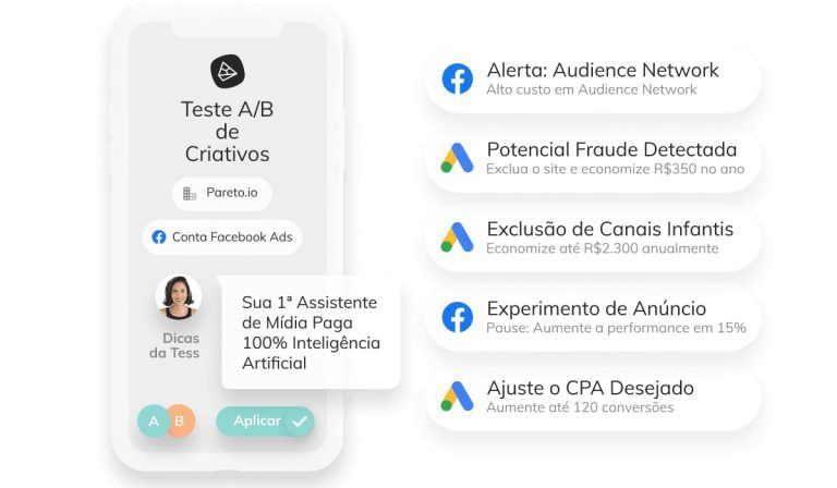 leads qualificados: imagem de um celular com informações de alertas aparecendo fora da tela