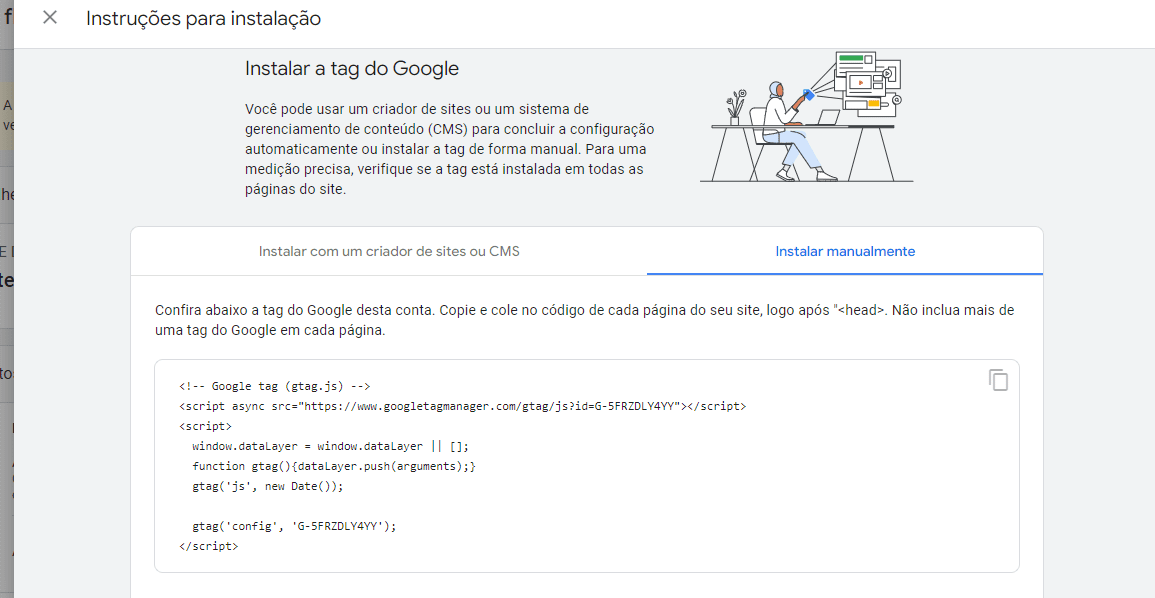 Google Analytics 4: imagen que muestra cómo configurar la nueva actualización.