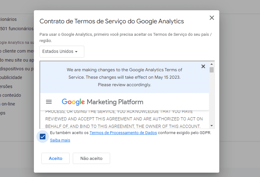 Google Analytics 4: imagen que muestra cómo configurar la nueva actualización.