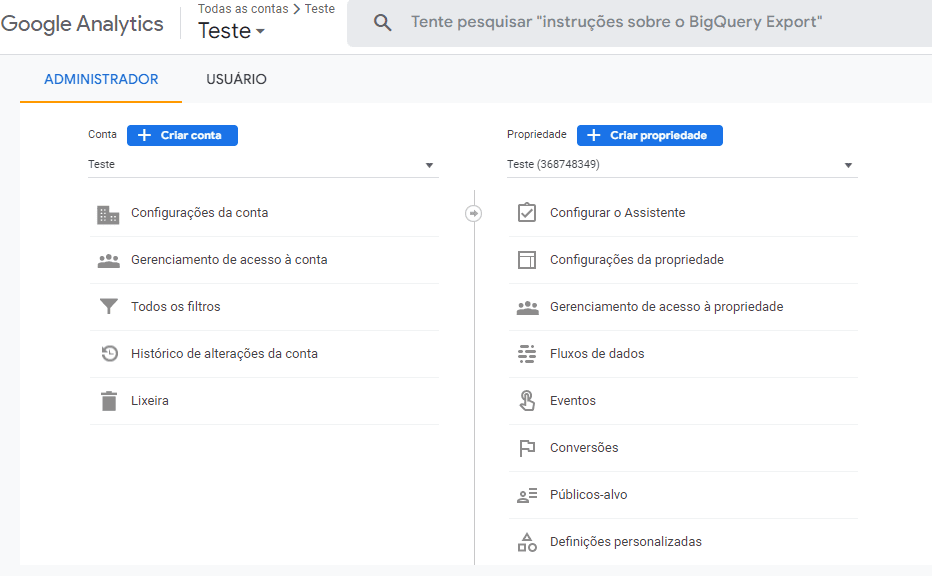 Google Analytics 4: imagem indicando como configurar a nova atualização.