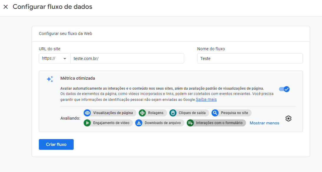 Google Analytics 4: imagem indicando como configurar a nova atualização.