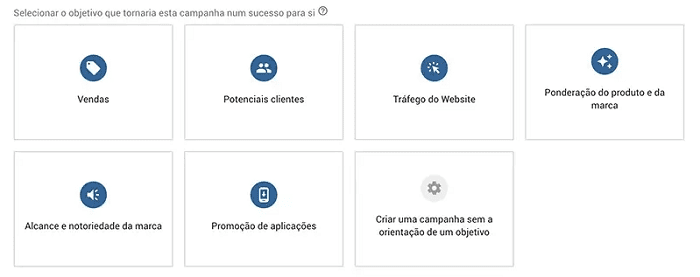 YouTube Ads: tipos de anúncios. Imagem da plataforma Google