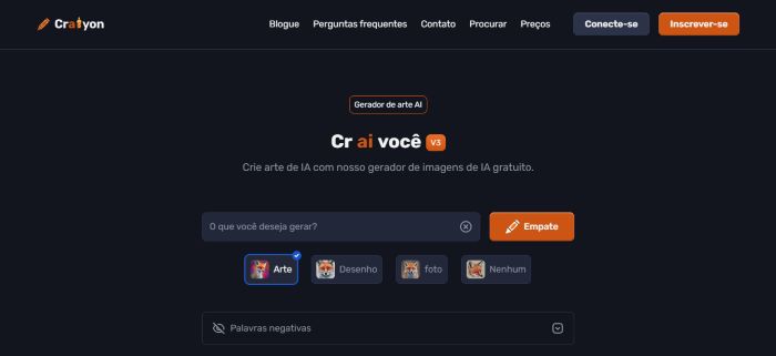 IA que Cria Imagens: imagem da plataforma Craiyon 