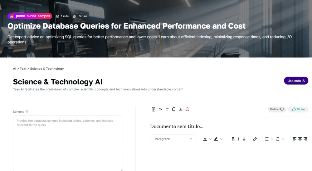 Generative AI use Cases: Tess AI platform image