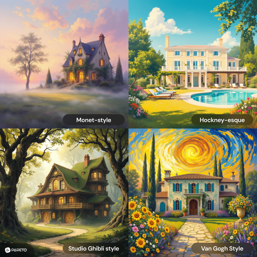Diferentes artistas como referências - dicas de prompts para imagens com IA